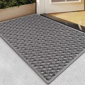 Door Mat Outside Entrance, Non-Slip & Quick Drying Outdoor Rubber Mats with D... - Picture 1 of 7