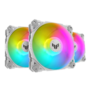 TUF Gaming TF120 ARGB-Gehäuselüfter White Edition 3IN1 mit ARGB Controller - Bild 1 von 10