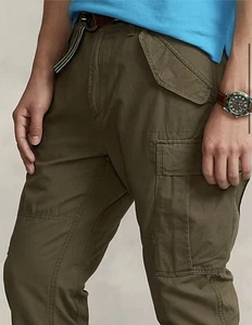 Pantalones POLO RALPH LAUREN Para Hombre 28x30 Verde Delgado Ripstop Utilitario Carga Paracaidista - Imagen 1 de 18