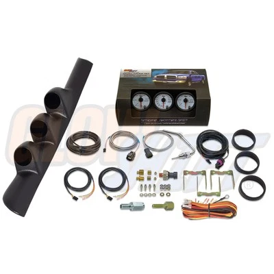 Medidores de prensa de combustible GlowShift W7 Boost EGT, cápsula de pilar para 98-02 Dodge Ram Cummins Foto 1 de 4