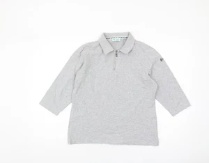 Top Pringle Golf unisex grigio con colletto, taglia L casual con zip - Foto 1 di 12
