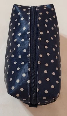 31 Thirty-one Uptown Mini Pouch - Navy Dancing Dot 7x3x3 Cosmetic Makeup Bag EUC - Image 1 of 4