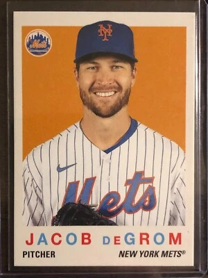 2020 Topps Throwback Thursday TBT #117 Jacob deGrom New York Mets - Image 1 of 2