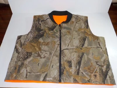 Chaleco de Caza Bob Allen Reversible Realtree Madera Dura Camuflaje Naranja Brillante 2XL Foto 1 de 4