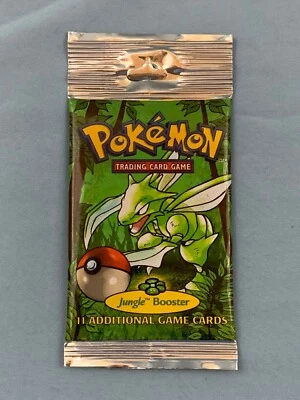 НАБОР БУСТЕРОВ POKEMON JUNGLE SCYTHER WOTC 1999 В ЗАВОДСКОЙ УПАКОВКЕ 21,38 г - Изображение 1 из 4