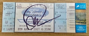 WWE Wrestlemania 23 Ticket Stub Signed by Mick Foley - 2007 - - Picture 1 of 3
