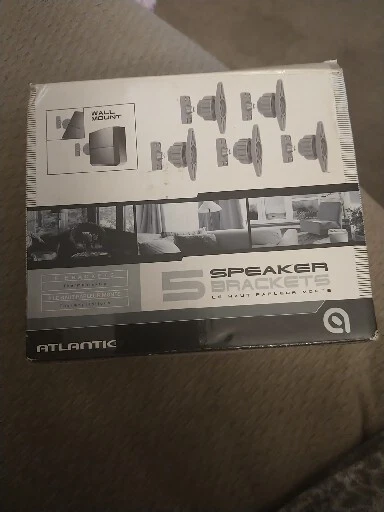 Speaker Brackets  Atlantic 5 Wall Brackets  With Instruction Manual - Image 1 of 4
