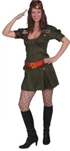 3-tlg Military US Army Girl Kostüm Fasching Karneval Party Cosplay von 34-40 - Picture 1 of 1