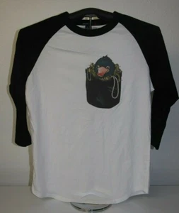 Niffler Platypus in my Pocket- 3/4 Sleeve Baseball T-Shirt Medium, White/Black - Bild 1 von 5