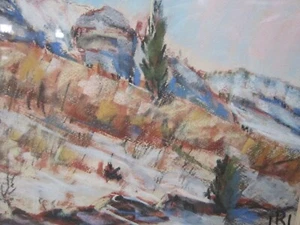 Wolfgang Ritschel Pastel Drawing Painting Cincinnati Ohio Artist Original Signed - Picture 1 of 11