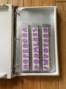 ACCUCUT Zip'eCuts Wafer Thin Dies * 4 Upper & Lowercase Alphabet Sets w/ Case - Picture 1 of 8