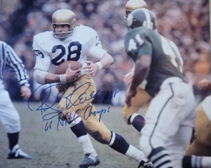 Signed 16x20 ROCKY BLEIER NOTRE DAME "66 Nat'l Champs" Autographed photo - w/COA - Picture 1 of 1