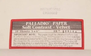 PALLADIO 5x6 PAPIER - WEICHER KONTRAST SAMT - Bild 1 von 3