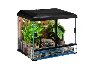 Glas Terrarium Set Turtle 60x40x45cm Glasterrarium 108 Liter rechteck Terraset - Bild 1 von 4