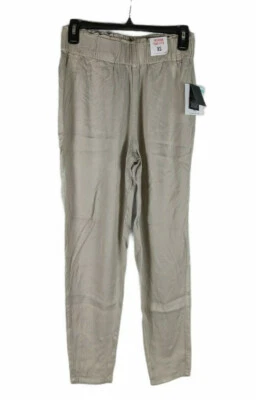 Celebrity Pink Pants XS Beige High Rise Stretch Waistband Pull On Ankle Comfy - Image 1 of 4