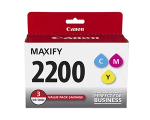 Canon PGI-2200 Cyan, Magenta & Yellow 3 Ink Tank Value Pack - Picture 1 of 1