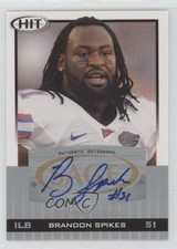 2010 SAGE Hit Silver Brandon Spikes #A15 Rookie Auto
