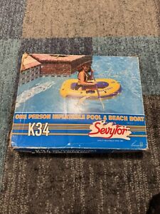 Vintage Sevylor K34 Inflatable Pool & Beach Boat Open Box Unused