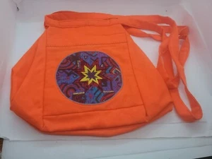 VINTAGE 60'S-70'S HANDMADE CANVAS PATCHWORK PURSE - Picture 1 of 6