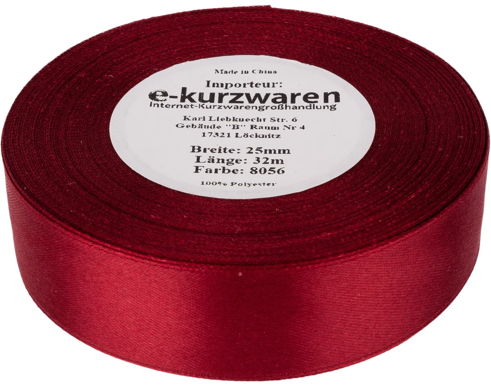 84 Farben Satinband 38mm / 5m oder 32m 0,12€/m SCHLEIFENBAND Dekoband Geschenk - Bild 1 von 1
