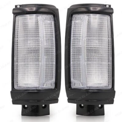 Par de luces de esquina delanteras para camioneta Mitsubishi Mighty Max L200 1987-1996 Foto 1 de 4