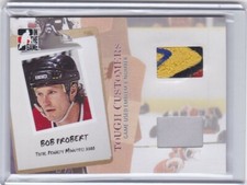 BOB PROBERT 2005-06 ITG TOUGH CUSTOMERS DUAL 4CLR LOGO PATCH BLACKHAWKS