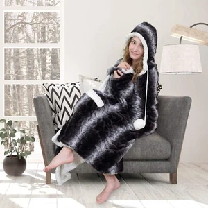 Hoodie Blanket Sherpa Snuggle Hoodie - Picture 1 of 4