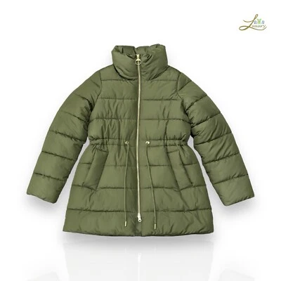 Barbour Manning Puffer Ladies Jacket – Olive Green, Size UK 10 - Image 1 of 4