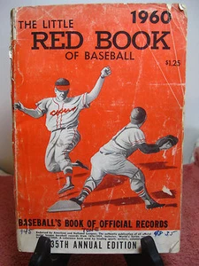Vintage 1960 Little Red Book of Baseball, 35th Annual Edition, Official Records - Bild 1 von 12