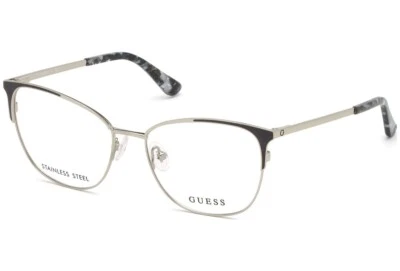 Marco óptico redondo de metal negro plateado 005 GUESS GU2705 53-16-140 A Foto 1 de 4
