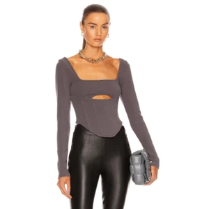 Atoir Alpha Crop Top in Storm Gray - Picture 1 of 10