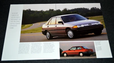 Ford Escort LX 1992 información original del concesionario anuncio impreso 92 Foto 1 de 2