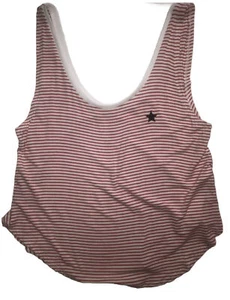 T-Bar x Cotton On Tank Top White And Red Stripes Blue Star T Shirt M - Bild 1 von 7