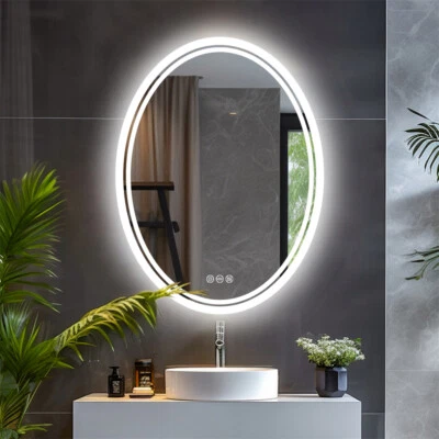 Espejo de Baño Luz LED Antiniebla Espejo de Maquillaje Iluminado Pared Táctil Tocador Foto 1 de 4