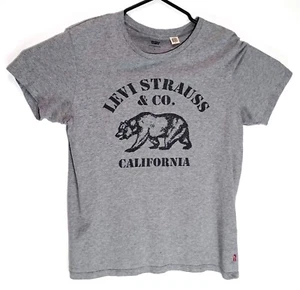 Levi Strauss & Co California Bear T-shirt Grey - Medium Pit to Pit 48cm - Picture 1 of 6