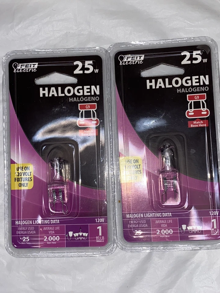 25w Halogen Light Bulb Feit Electric 120v Fixtures G8 Base