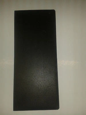 SPIRITUALGATEWAY Lottery ticket holder new type + board black leather look(horizontal pock)double