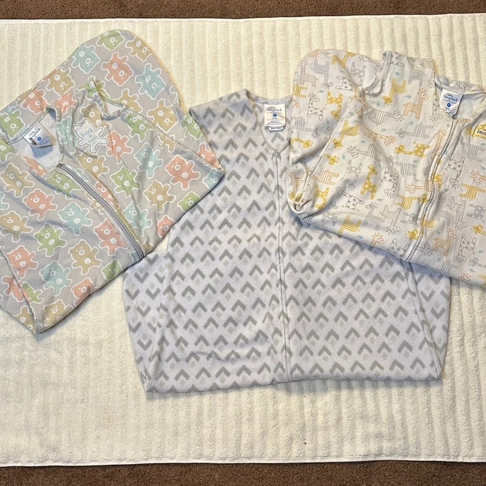 Мешки для сна детские Halo - пастельные и серые узоры - Изображение 1 из 4