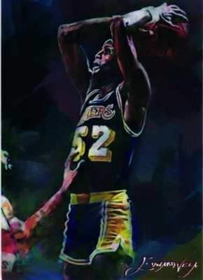 Jamaal Wilkes 2019 艺术家签名限量版卡 # 30 of 50 — 第 1/4 张图片