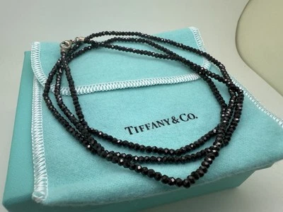 "Collar de espinela negra Ziegfeld de plata esterlina 32"" Tiffany & Co." Foto 1 de 4