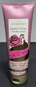 Bath and Body Works Sweet Petal Pound Cake 8oz Ultimate Hydration Body Cream NEW - Picture 1 of 6