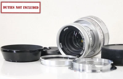 [ESTADO PERFEITO com adaptador de montagem M] Localizador de alcance Konica Hexanon 50mm f2.4 L39 do Japão - Imagem 1 de 4