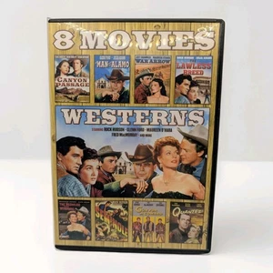 8 Western Movies DVD Collection Rock Hudson Glenn Ford Fred MacMurray Classics - Imagen 1 de 6