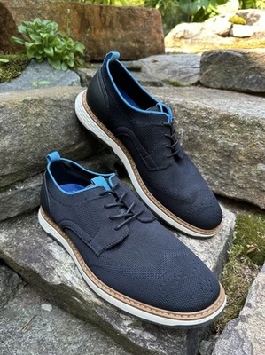 VINCE CAMUTO Mens VY-SALADIN Black /Blue Wing Tip Oxford Sneaker/Shoes Sz 9M NEW - Image 1 of 4