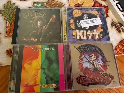 VERY Best of! 4CDs4ONE thin lizzy/grateful dead/alice cooper/kiss classic rock — 第 1/4 张图片