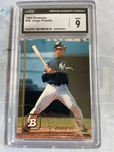 1994 Bowman - Jorge Posada #38 (RC) CGC 9 - Picture 1 of 2