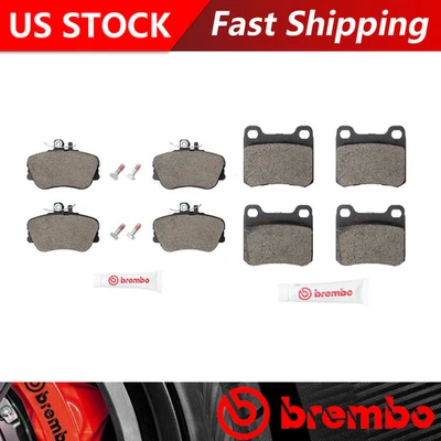 Pastillas de freno delanteras + traseras de cerámica para Mercedes-Benz C280 1994-1995 - Brembo OE Foto 1 de 4