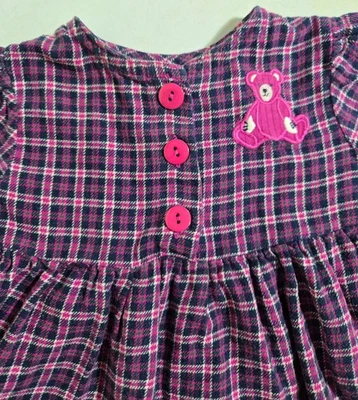 Top CC Bebé Niñas Talla 6-9 Meses Mangas Abullonadas Apliques de Oso Cintura Imperio De Colección Y2K Foto 1 de 4