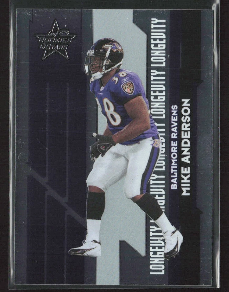 Mike Anderson 2006 Leaf Rookies & Stars #10 Longevity Silver /199 Ravens - Image 1 of 2