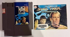 Star Trek 25th Anniversary (Nintendo, NES, 1992) Cartridge & Manual- WORKING